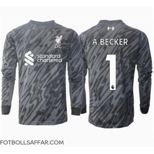 Liverpool Alisson Becker #1 Målvakt Hemmatröja 2024-25 Långärmad